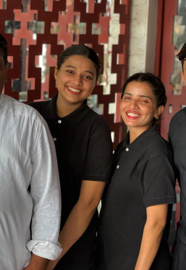 Pakistani hospitality team at Andaaz restaurant Lahore serving guests